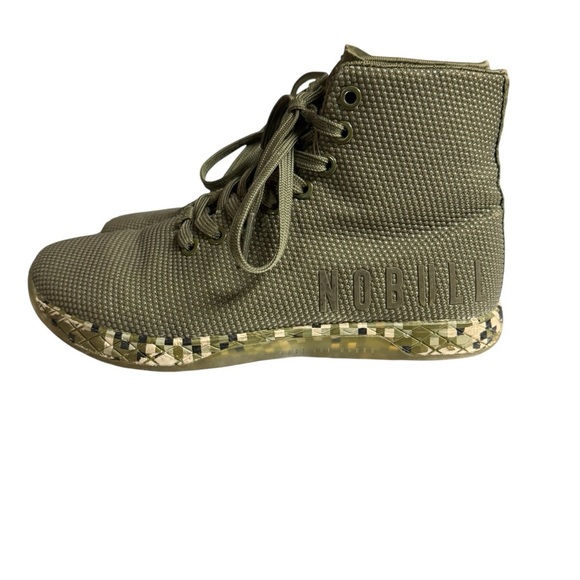 NOBULL High-Top Impact Training Shoes Dark Green Camo Sneakers Mens 6/Women 7.5 - Picture 4 of 6